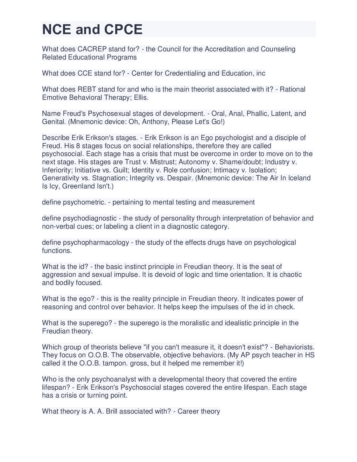 Preview image of NCE and CPCE document